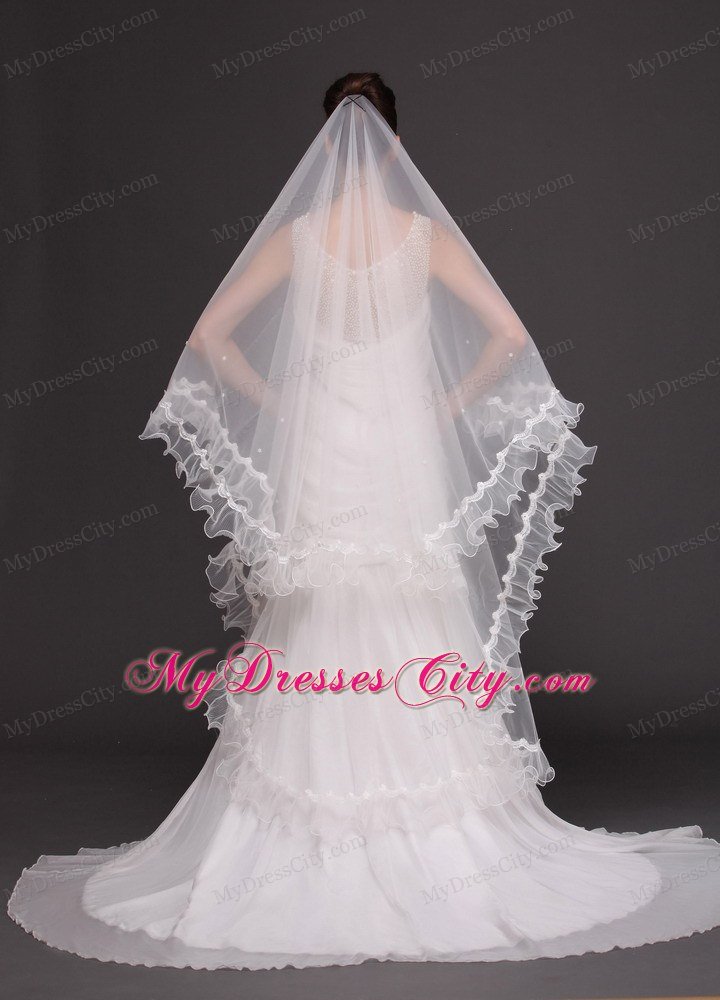 Two-tier Organza Bridal Veil On Sale