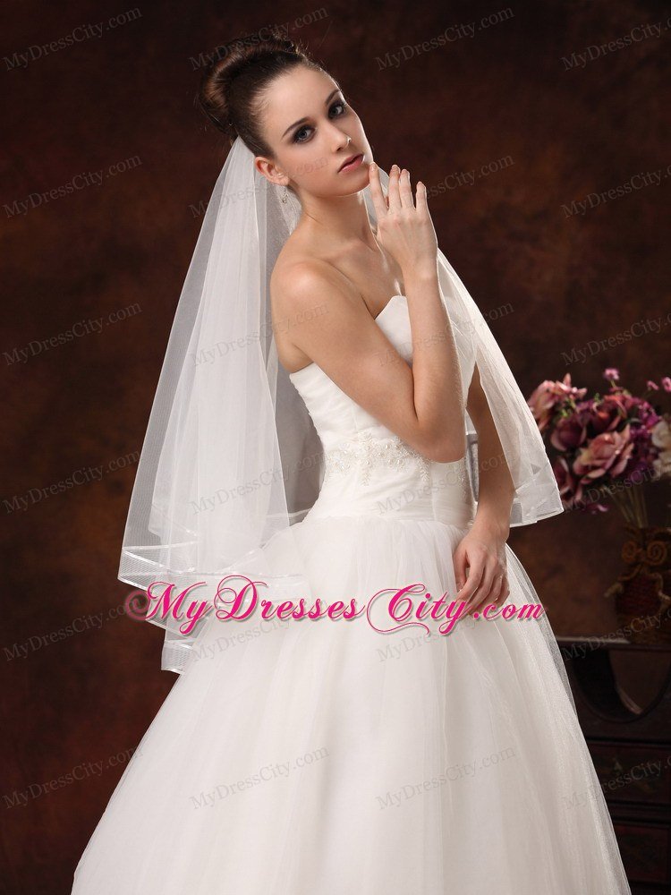 Two-tier Pretty Organza Veil For Wedding