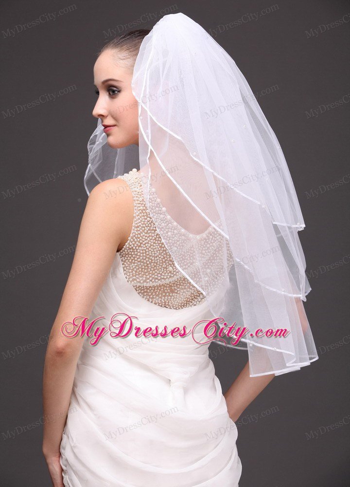 Three-Tier Tulle Bridal Veil On Sale