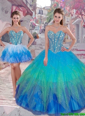Super Sweet Classic Create Your Own Rainbow Quinceanera Dresses