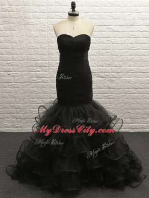 Black Sleeveless Tulle Zipper for Prom and Sweet 16