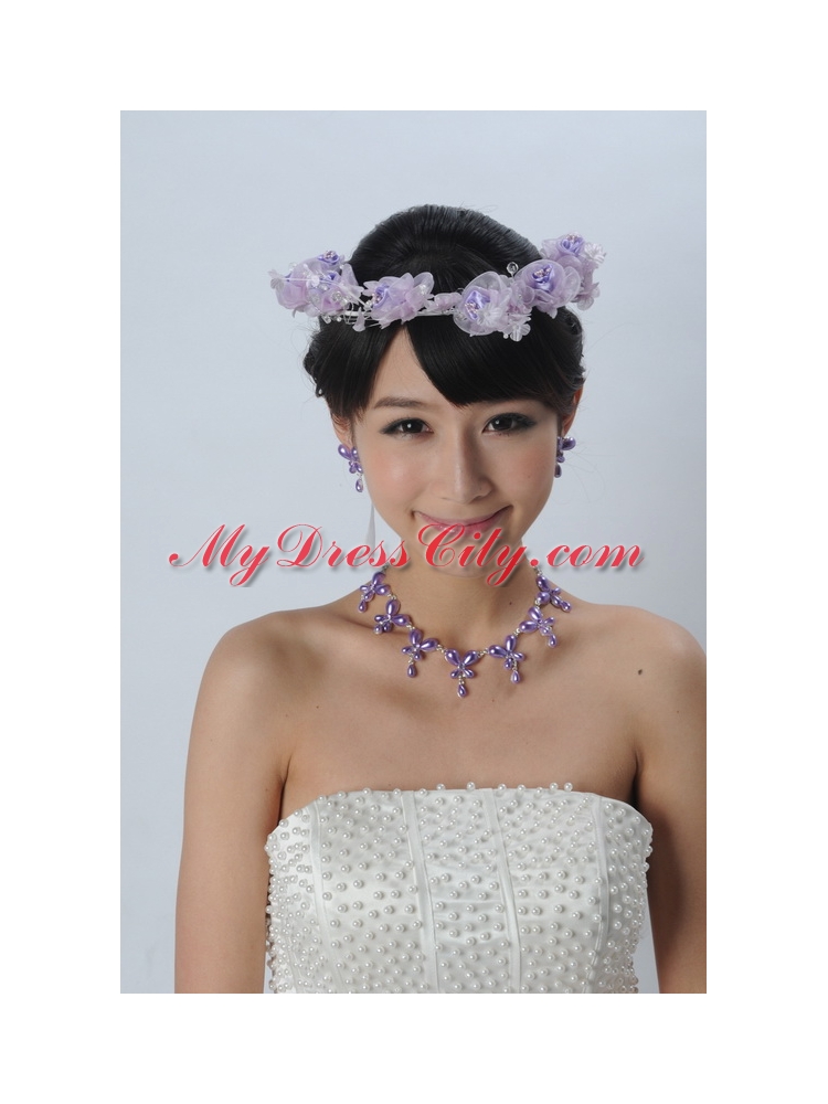 Alloy With Imitation Pearl Ladies Jewelry Sets