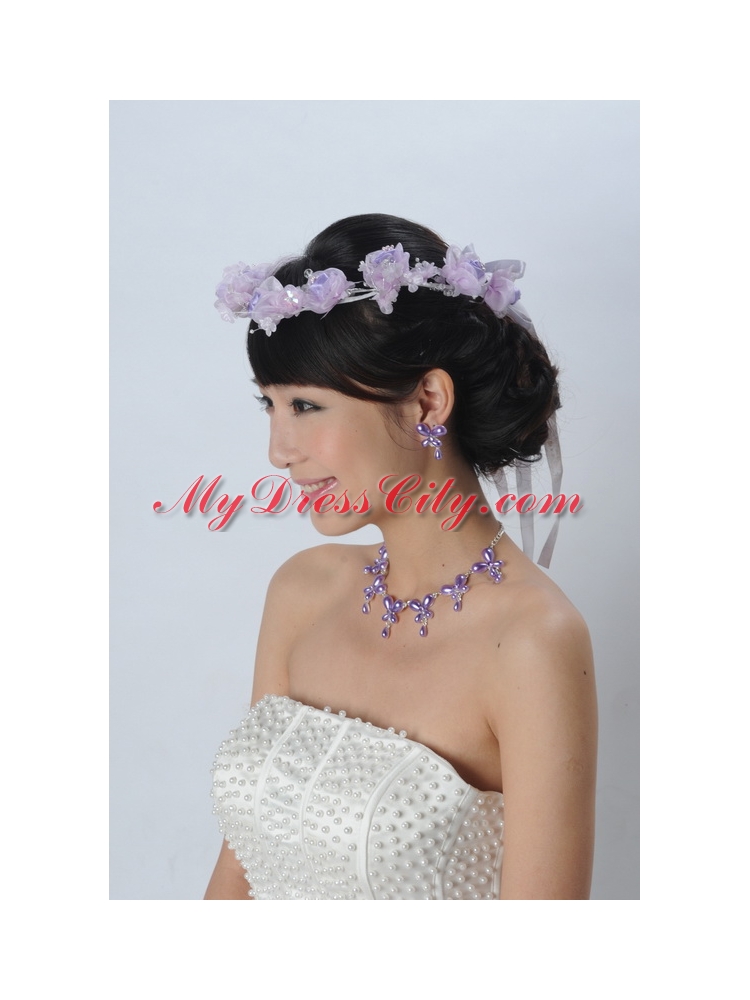 Alloy With Imitation Pearl Ladies Jewelry Sets