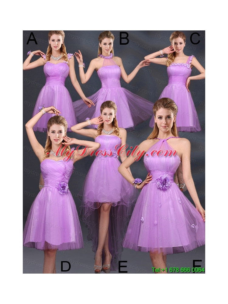 Pretty Halter A Line Prom Dresses with Hand Made Flowers