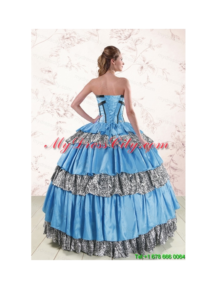 Unique Sweetheart Ball Gown Beading Quinceanera Dresses for 2015