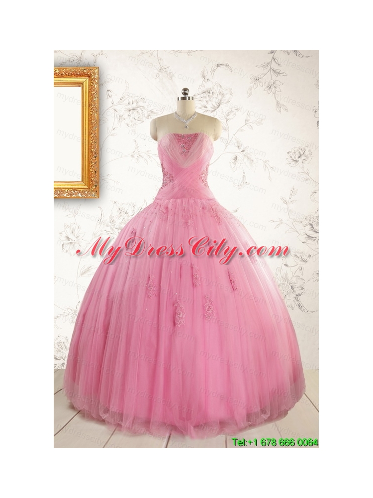 Most Popular Ball Gown Quinceanera Dresses with  Strapless