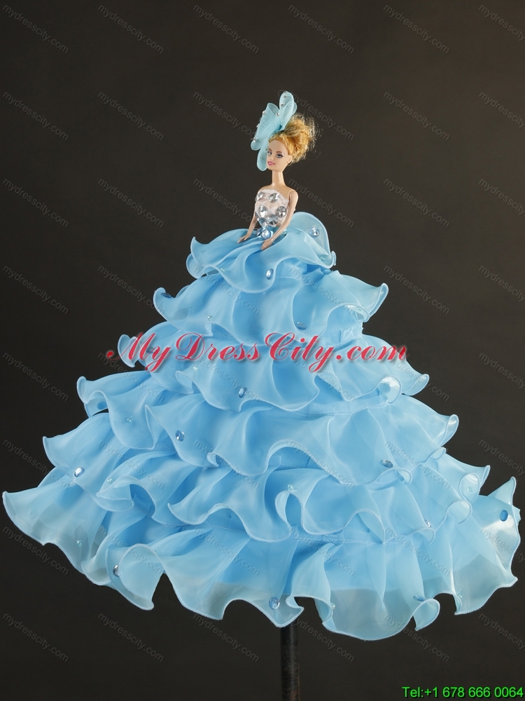 New Style and Detachable Beading and Ruffles Multi Color Quinceanera Dresses for 2015