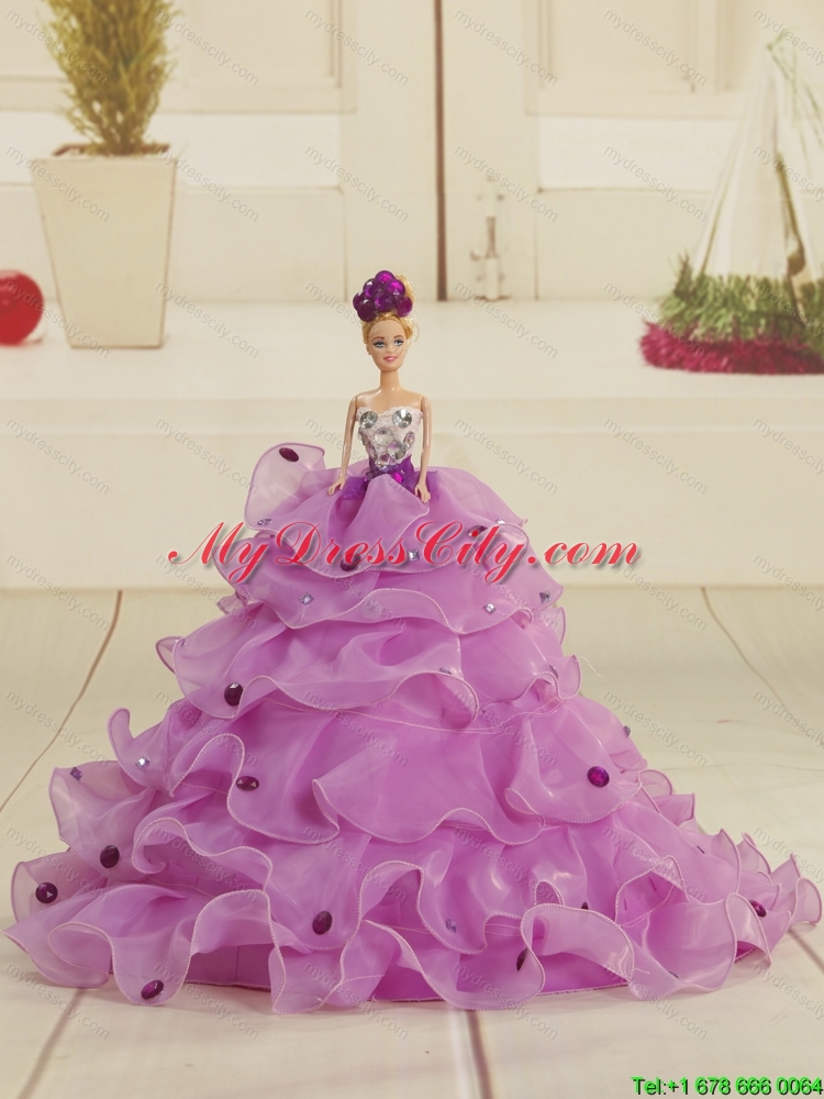 Latest Purple Sweet 16 Dresses with Beading and Ruffles