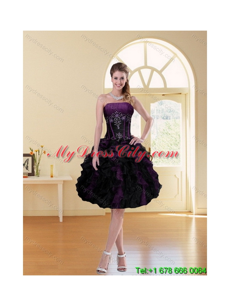 Detachable Multi Color Strapless Quinceanera Skirts with Beading and Ruffles