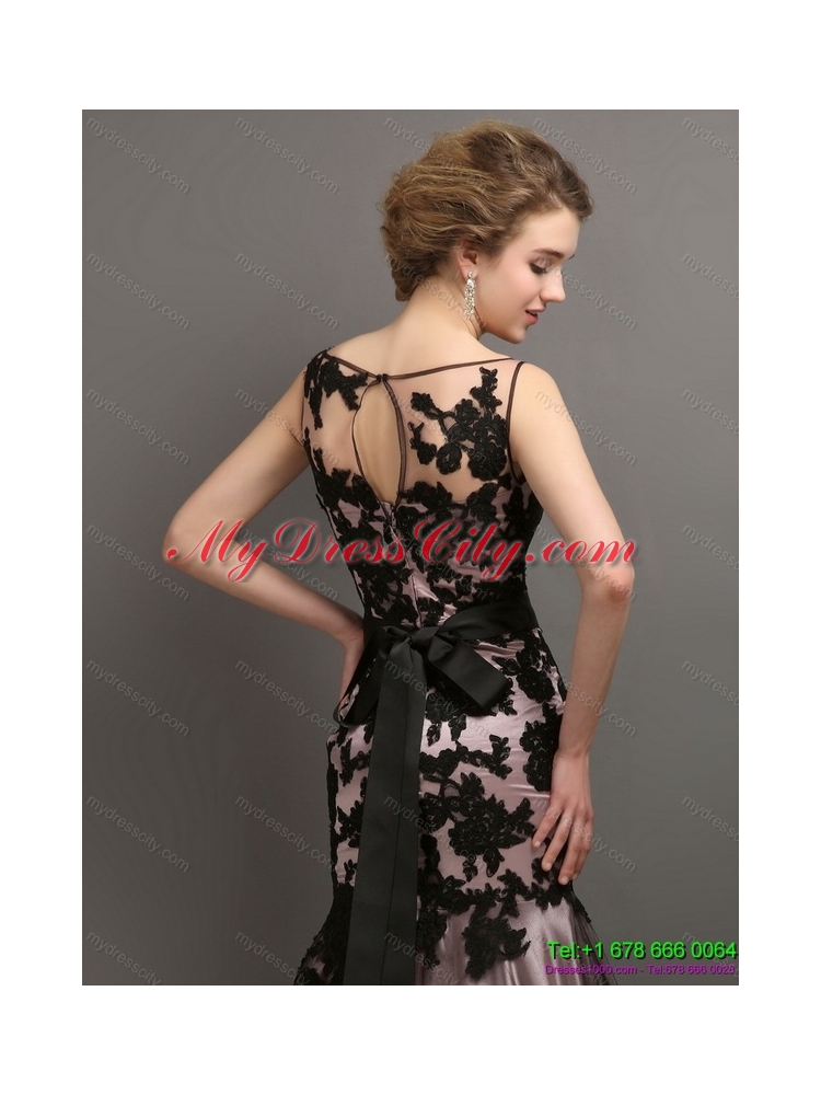 Designer Appliques Multi Color 2015 Prom Dress with Appliques