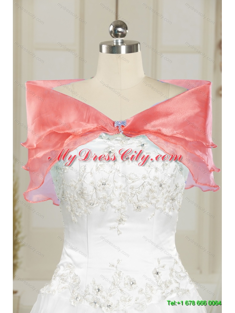 Detachable 2015 New Style Sweetheart Baby Pink Prom Skirts with Ruffled Layers and Beading