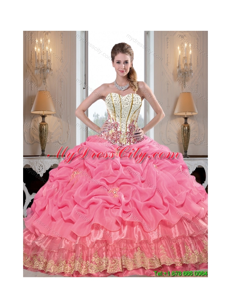 Comfortable Sweetheart Pretty  Quinceanera Dresses with Appliques and Beading