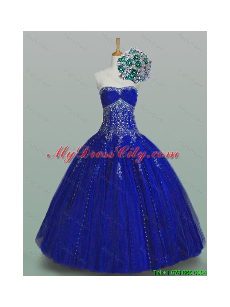 Simple Strapless Beaded Sweet 16 Dresses for 2015