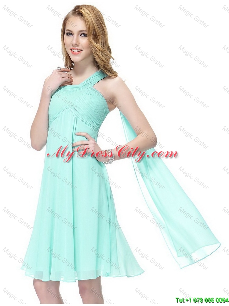 2016 Summer Pretty Side Zipper One Shoulder Prom Dresses