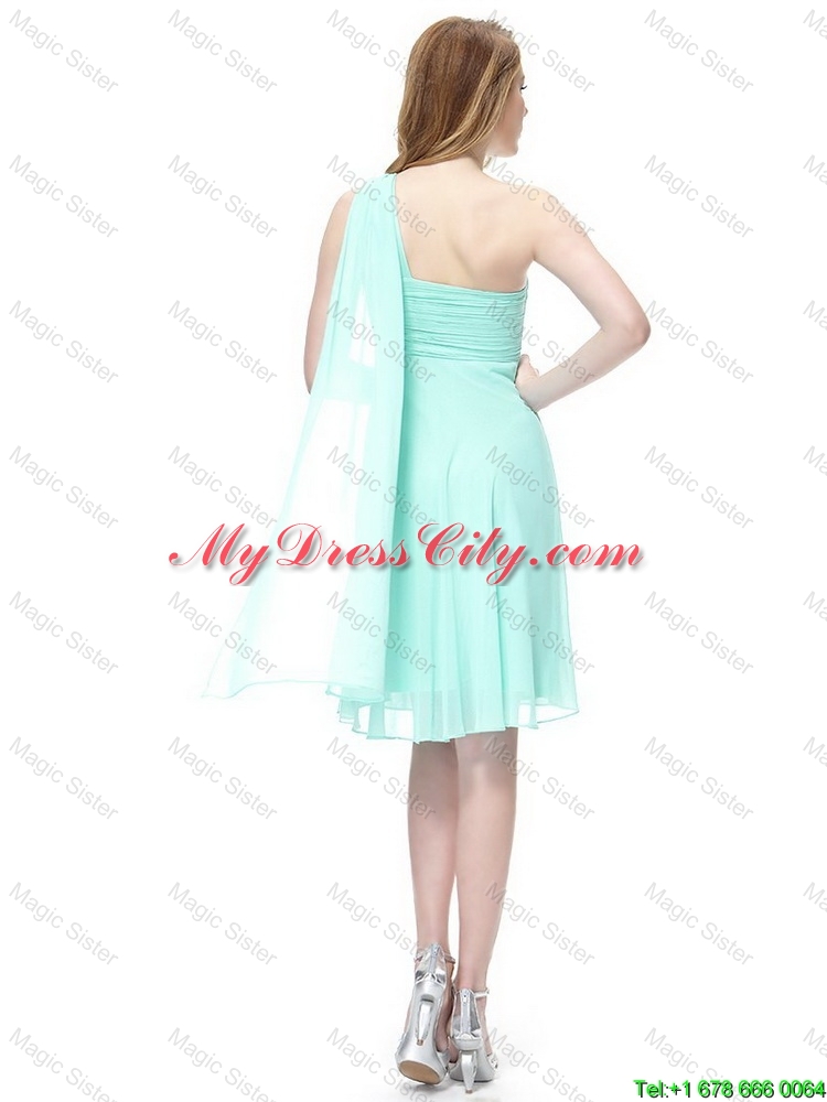 2016 Summer Pretty Side Zipper One Shoulder Prom Dresses