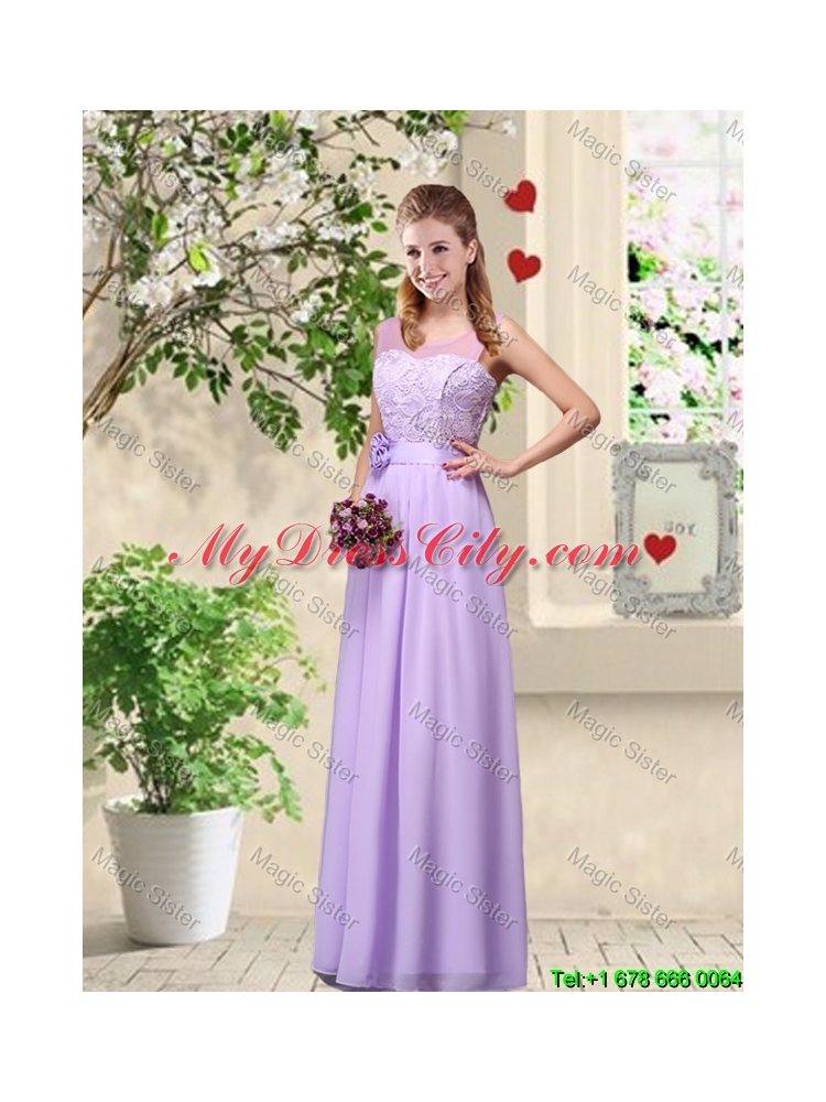 Fashionable One Shoulder Prom Dresses with Hand Made Flowers