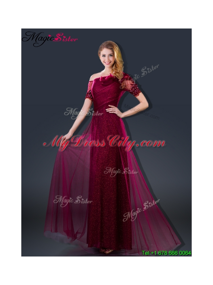 Perfect Empire Appliques Prom Dresses with Asymmetrical