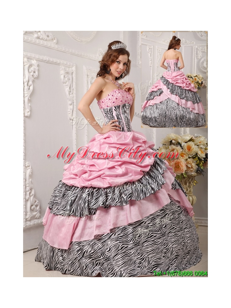 Best  Ball Gown Strapless Quinceanera Gowns in Multi Color