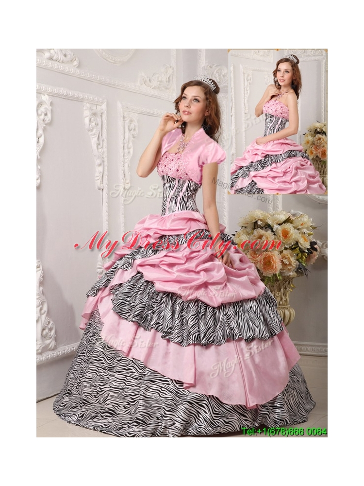 Best  Ball Gown Strapless Quinceanera Gowns in Multi Color