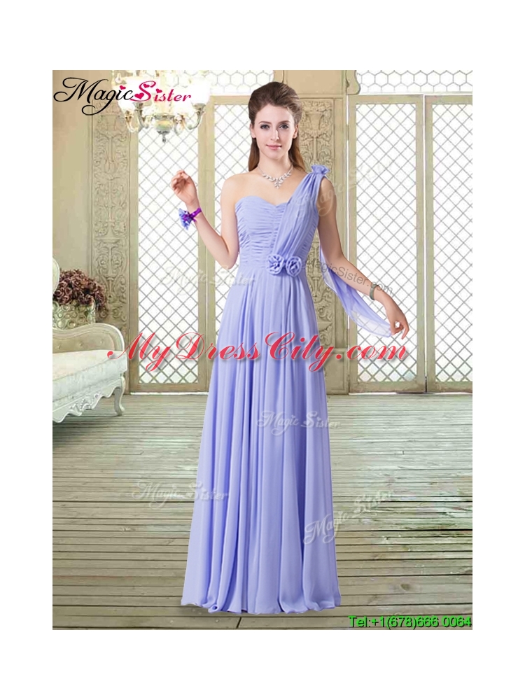 Fall Beautiful One Shoulder Floor Length Bridesmaid Dresses for Spring