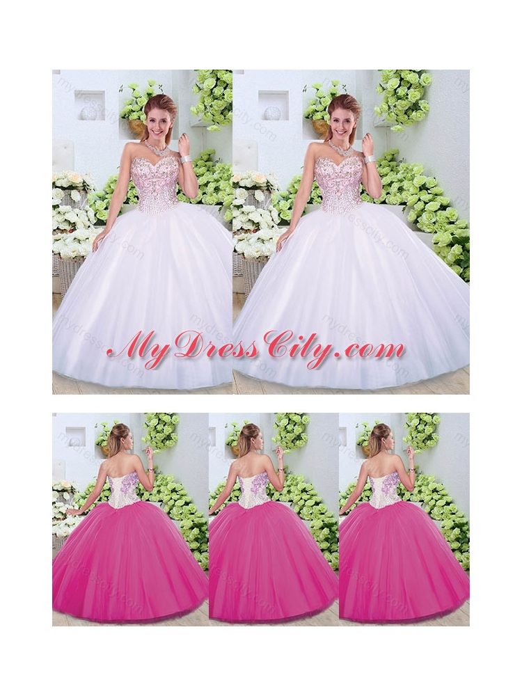 Elegant Ball Gown Sweetheart Quinceanera Dresses with Beading