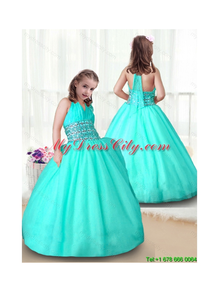 New Style Apple Green Mini Quinceanera Dresses with Beading