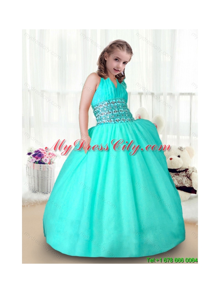 New Style Apple Green Mini Quinceanera Dresses with Beading