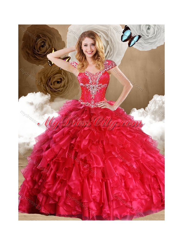 Fashionable Sweetheart Quinceanera Dresses with Beading and Ruffles