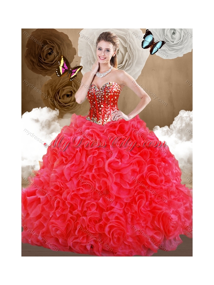 Top Selling Sweetheart Sweet 16 Dresses with Beading and Ruffles
