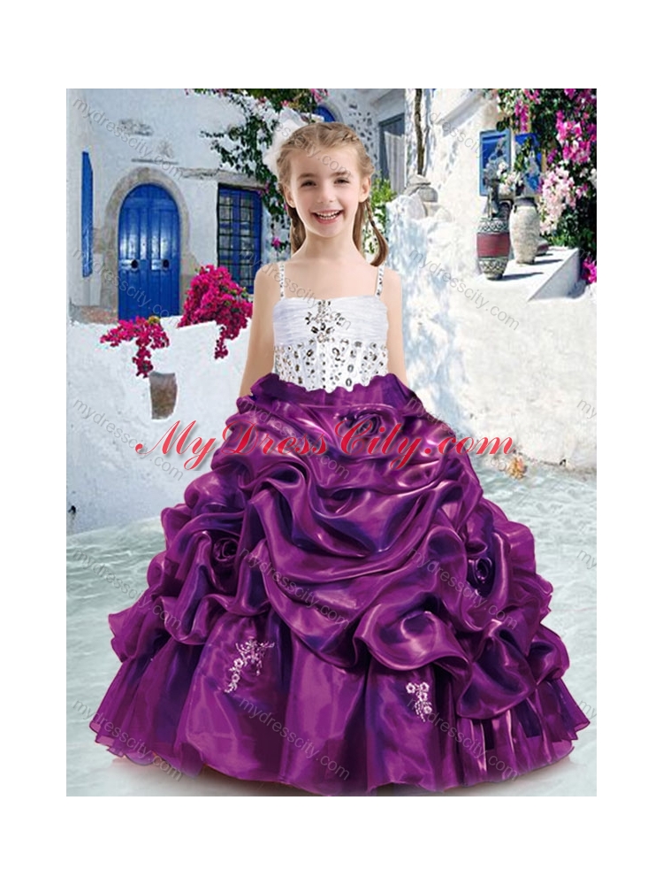 Lovely Spaghetti Straps Mini Quinceanera Dresses with Beading and Bubles