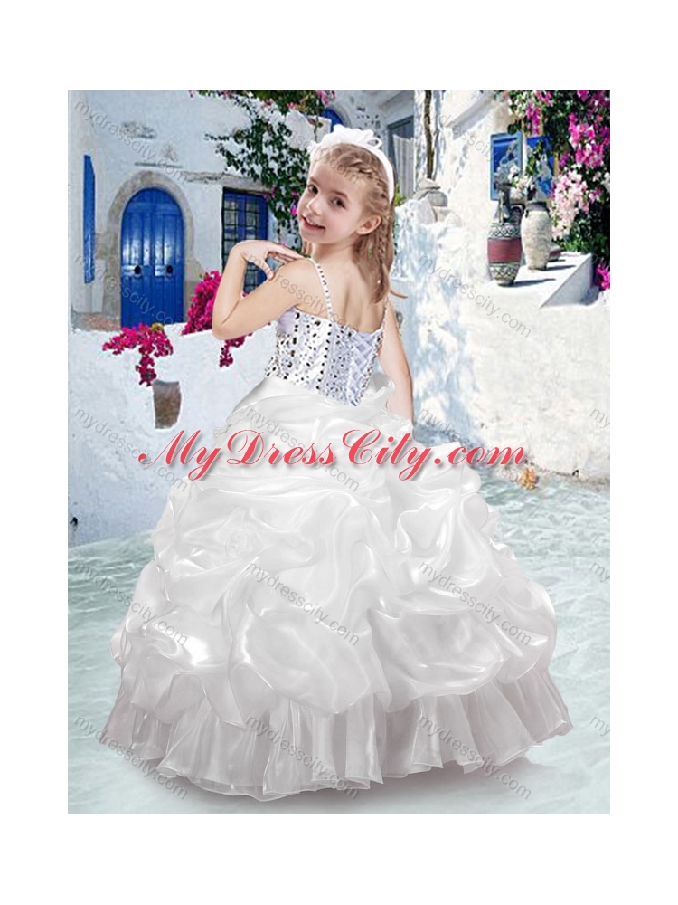 Lovely Spaghetti Straps Mini Quinceanera Dresses with Beading and Bubles