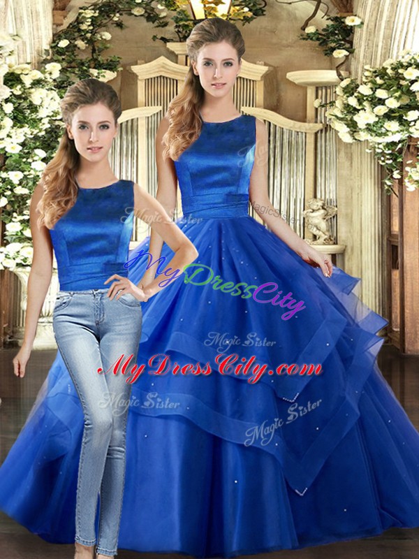 Trendy Sleeveless Ruffled Layers Lace Up 15 Quinceanera Dress