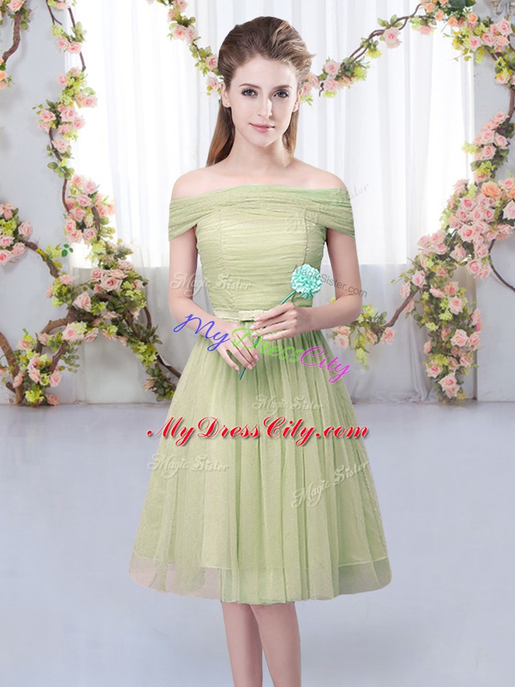 Elegant Olive Green Wedding Party Dress Wedding Party with Belt Off The ...