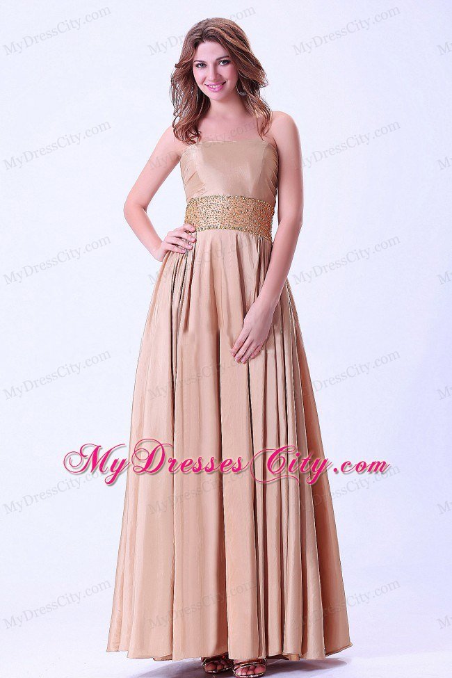 Cheap A-line Beaded Prom Evening Dress With Lace-up Chiffon
