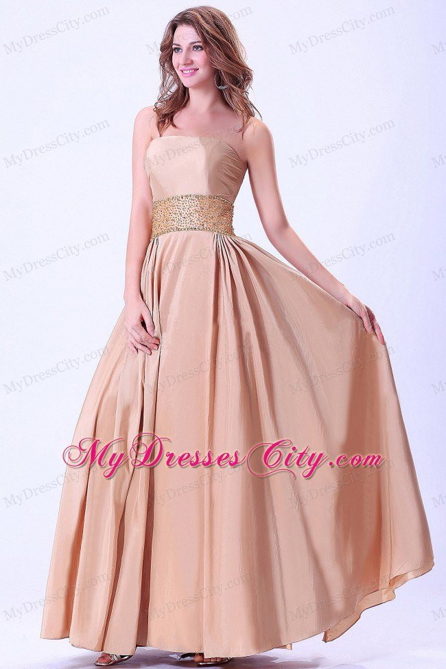 Cheap A-line Beaded Prom Evening Dress With Lace-up Chiffon