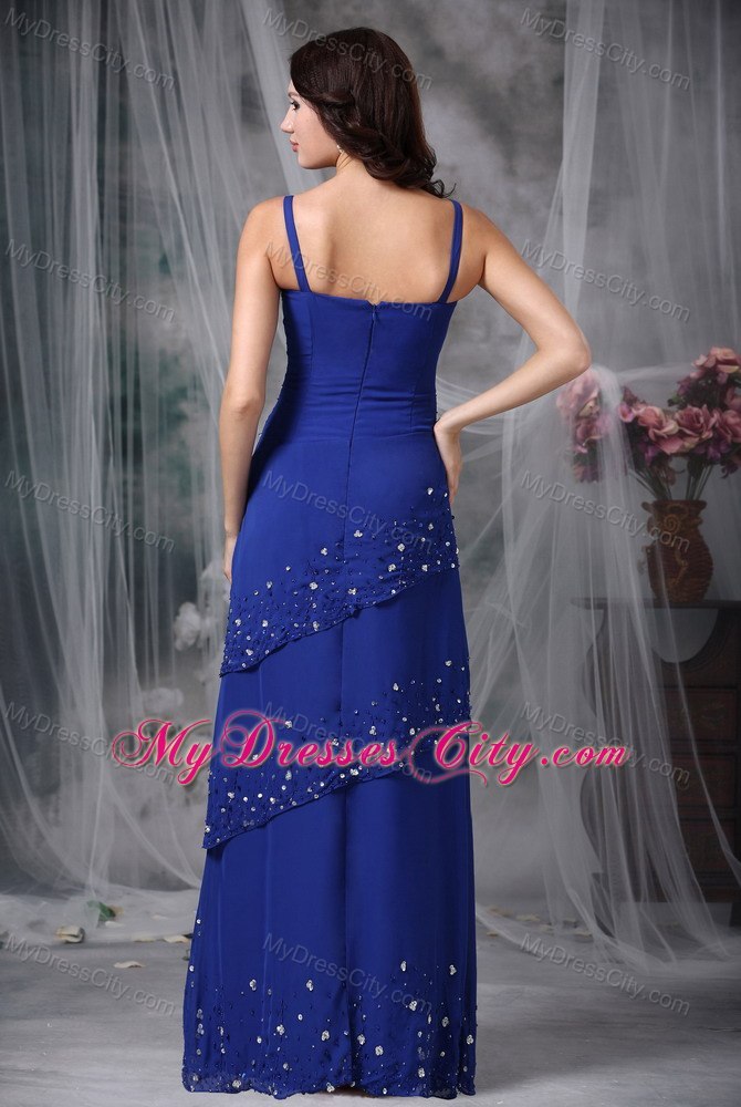 Layers Beading Appliques Mather of the Bride Dress with Coat