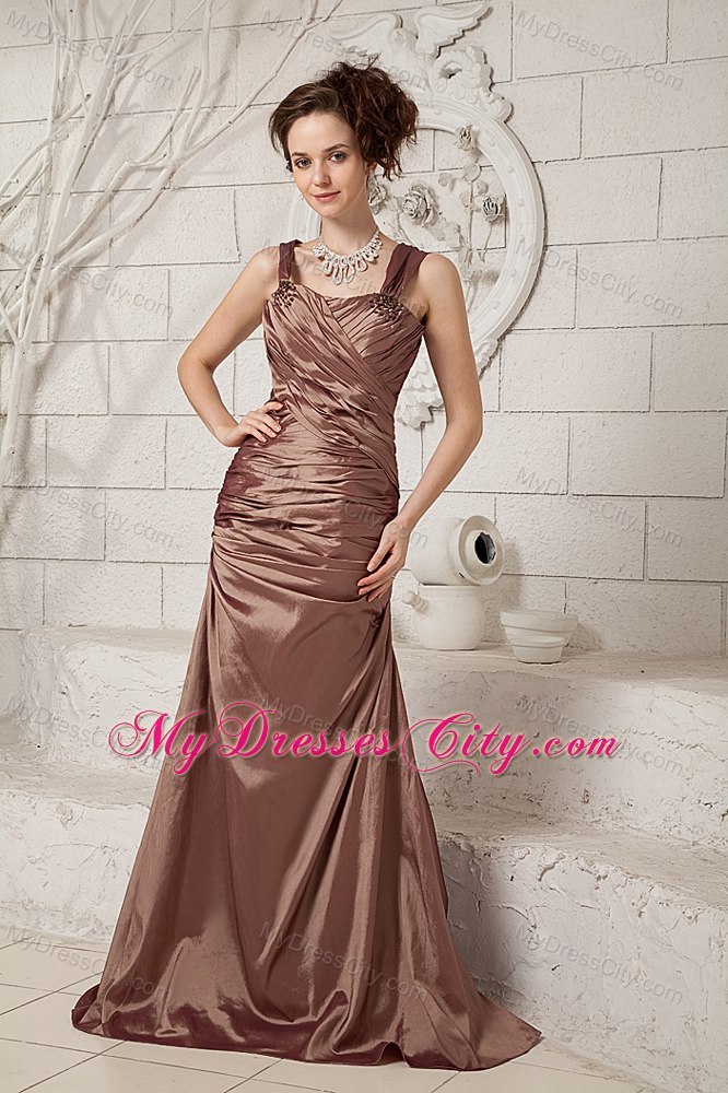 Ruches and Straps Mother Of The Bride Dress with Jacket