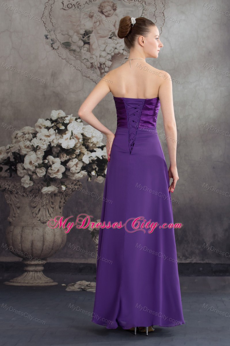 Empire Sweetheart Beading Purple Prom Dress For 2013 Spring