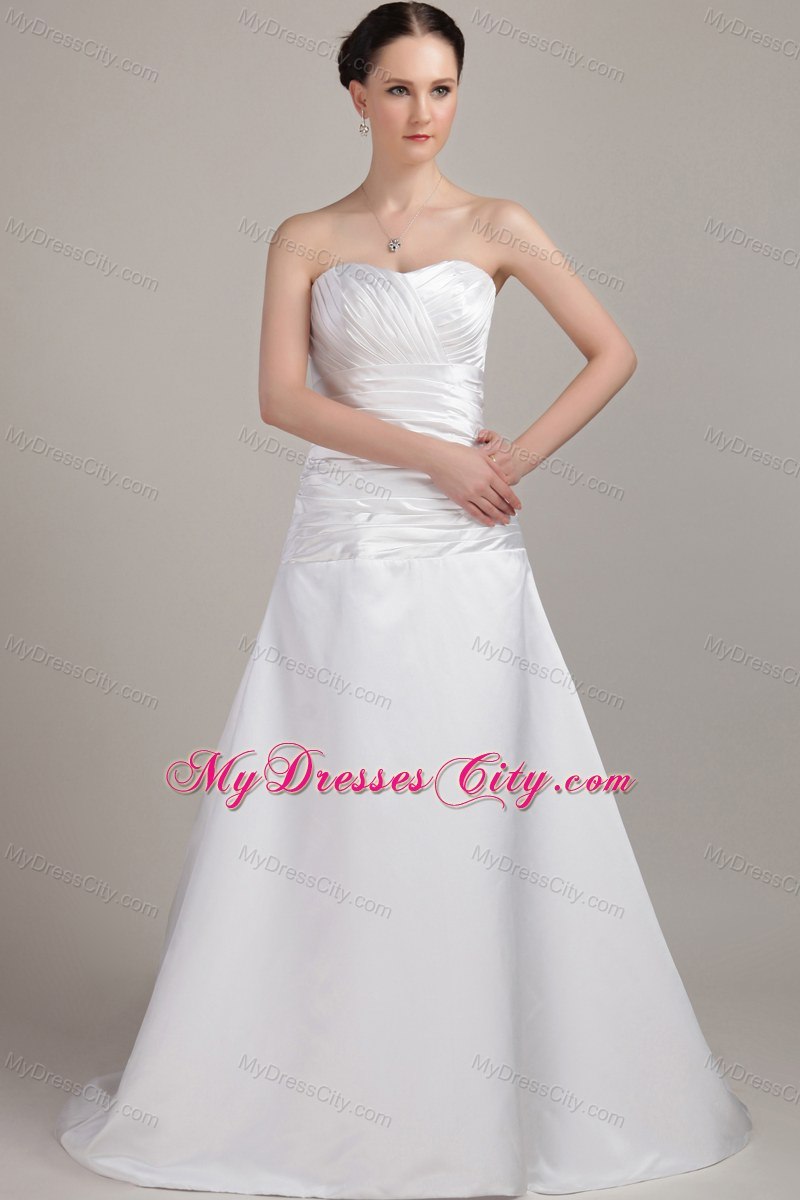Romantic Ruches Sweetheart Wedding Dress for Church Wedding ...