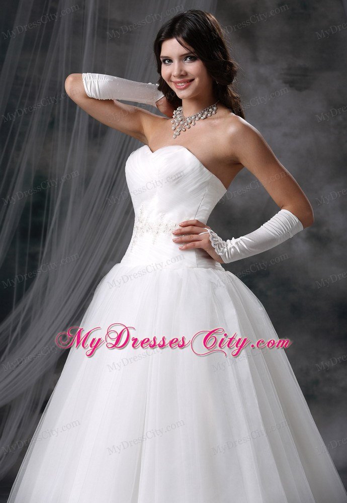 2013 Discount Beading Princess Sweetheart Neckline Wedding Dress