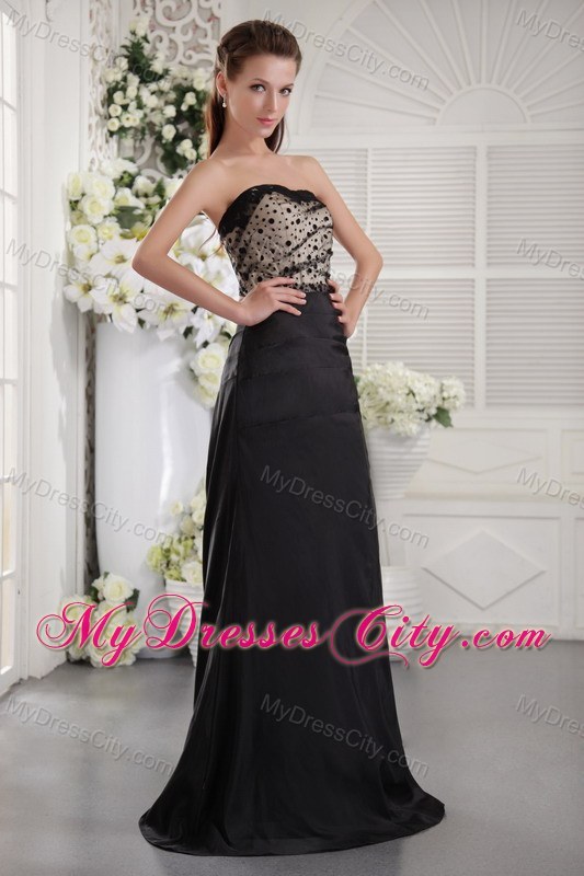 Long Black Sweetheart Ruched Prom Pageant Dress with Zipper Up
