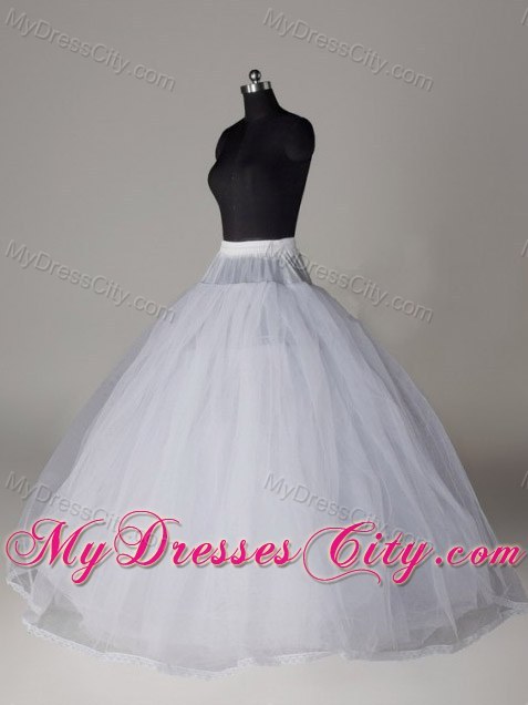 Hot Selling Organza Ball Gown Floor-length Wedding Petticoat