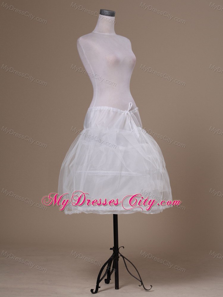 White Tulle Mini-length Petticoat