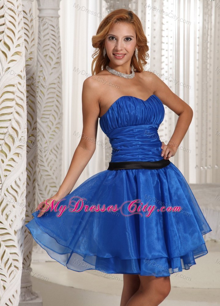 Peacock Blue Plus Size Prom Homecoming Dress Ruched Sweetheart