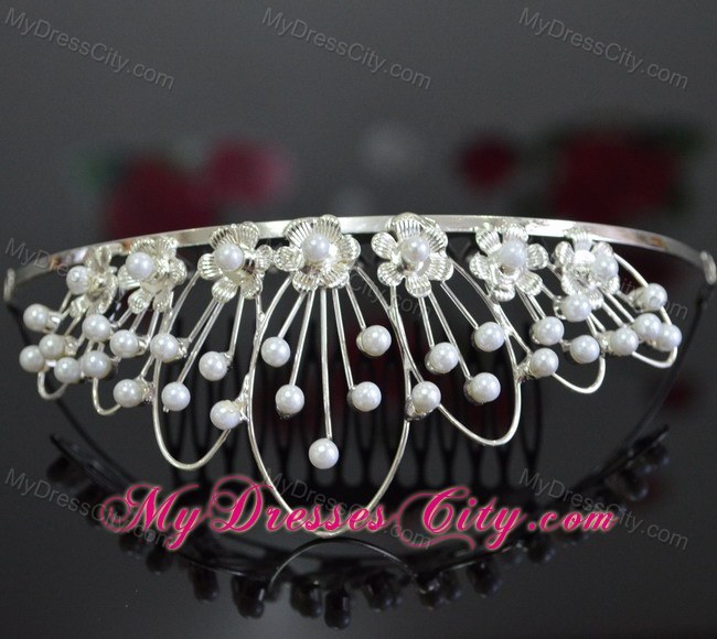 Imitation Pearls Decorate Beautiful Tiara
