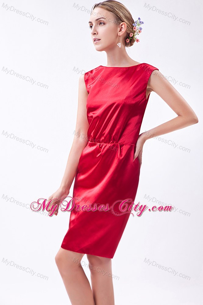 New Style Bateau Mini-length Taffeta Prom Dress for Women